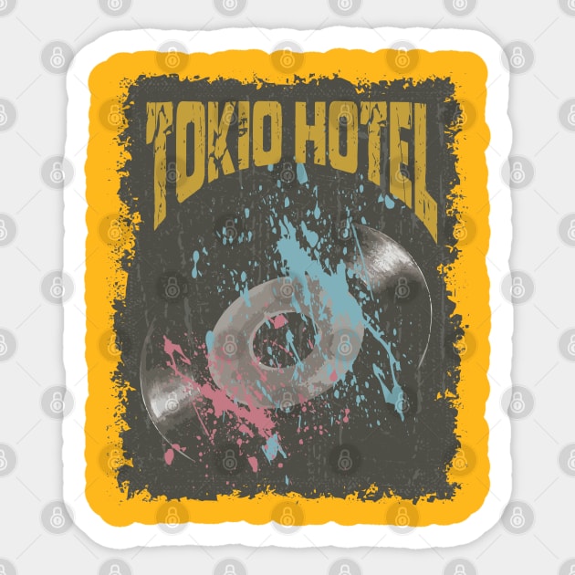 Tokio Hotel Vintage Vynil Sticker by K.P.L.D.S.G.N